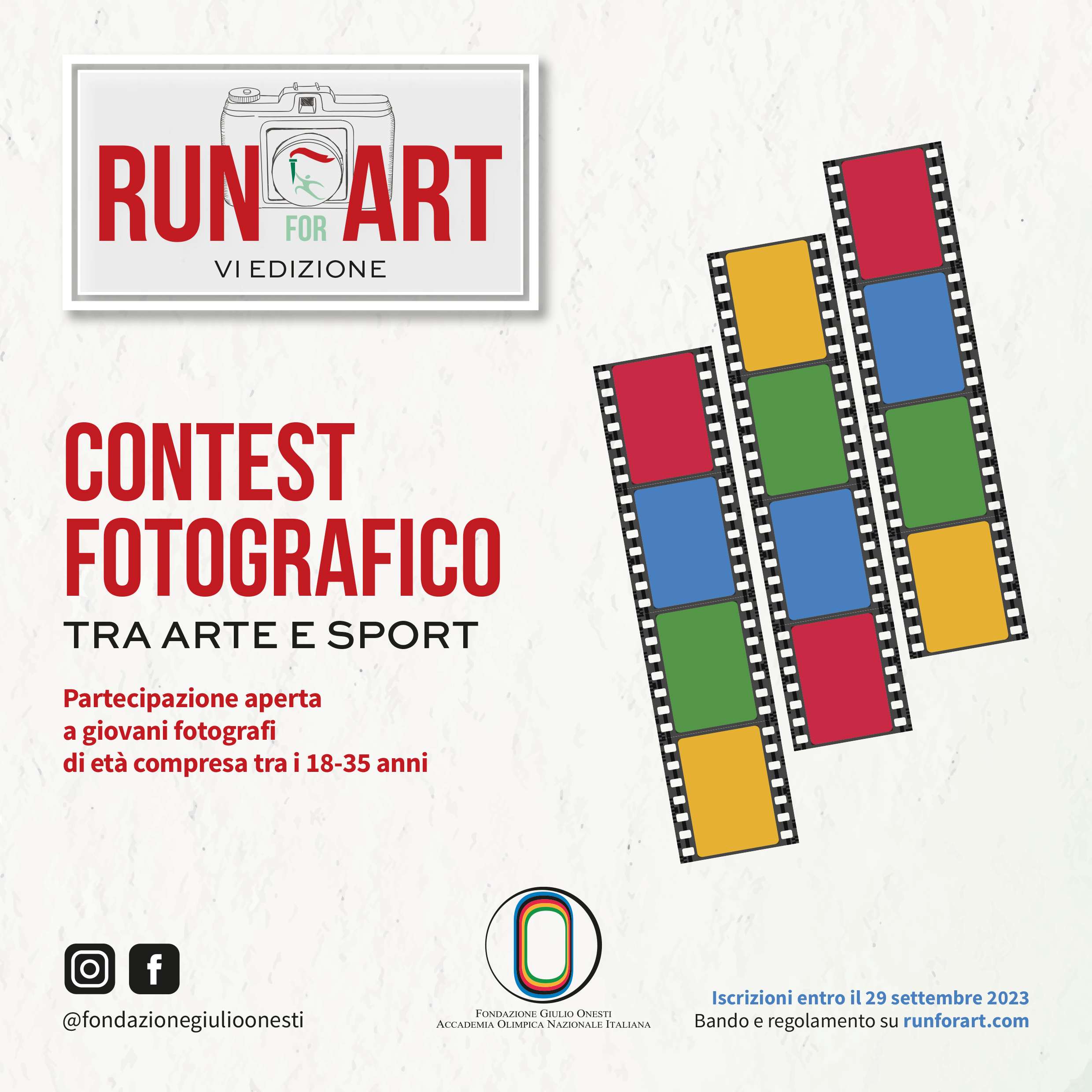 Al via la VI edizione di Run for Art, libertà ai fotografi con il tema "Ambiente e sport"